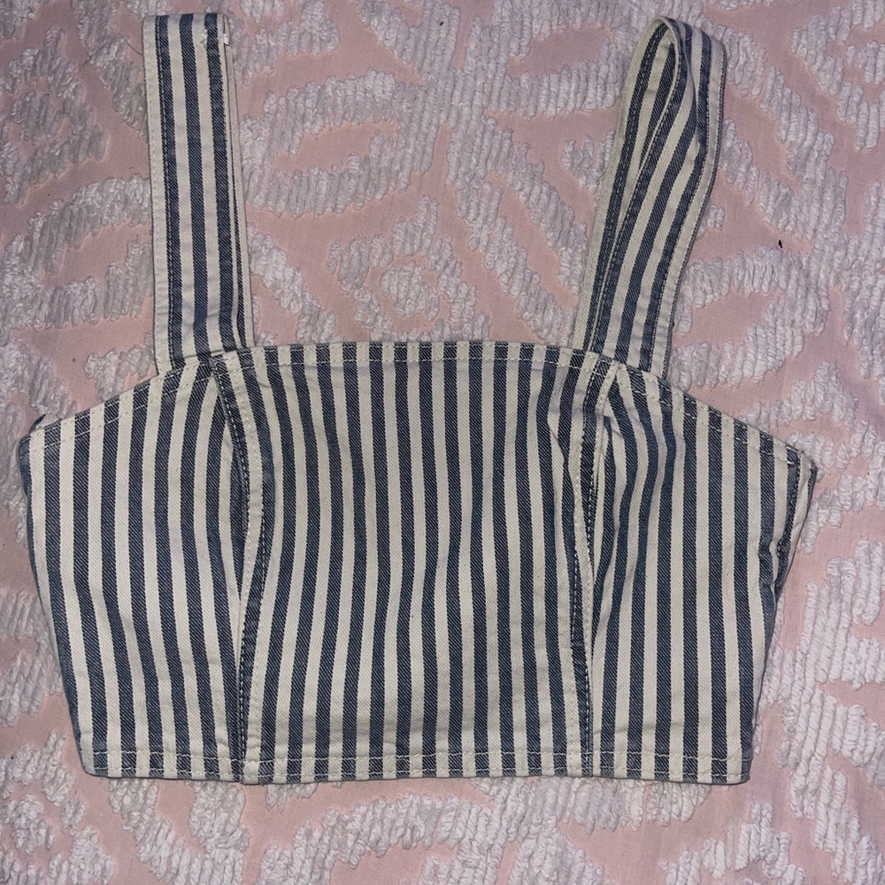Zara Denim Crop top